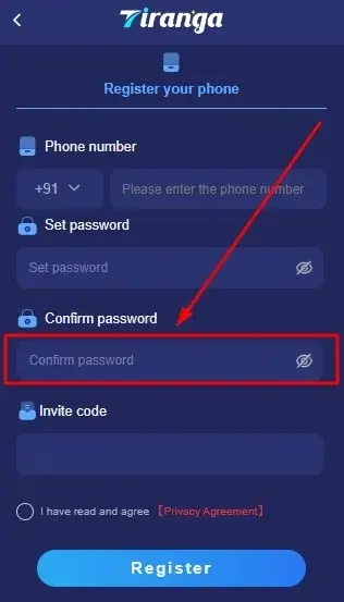 Confirm Password